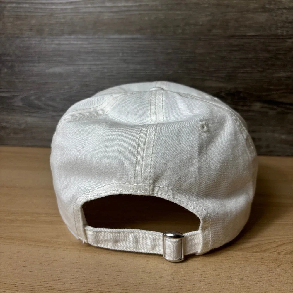 Malibu Beach Pickle Ball‎ Hat Strap Back Womens White Adjustable
